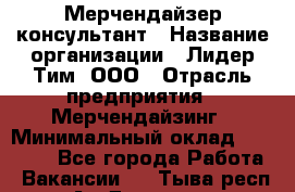 Мерчендайзер-консультант › Название организации ­ Лидер Тим, ООО › Отрасль предприятия ­ Мерчендайзинг › Минимальный оклад ­ 27 000 - Все города Работа » Вакансии   . Тыва респ.,Ак-Довурак г.